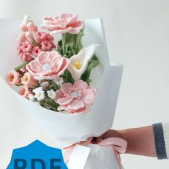 PDF Pattern for Pink Anemone “The Bride” Bouquet 5
