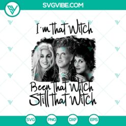 Halloween, Hocus Pocus SVG, SVG Files, Im That Witch Been That Witch Still That 15