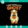 Spooky Halloween SVG design with ghost theme, perfect for Oct 31 crafts.