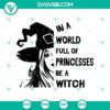 Princess, horror, and Halloween-themed SVG design for spooky digital projects.