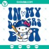 Dodgers themed Hello Kitty baseball design, LA Dodgers and Hello Kitty logo, SVG design for Dodgers fans.