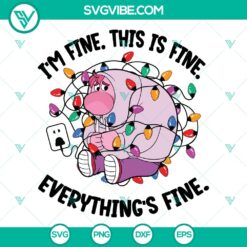 Inside Out 2 Embarrassment Christmas Everything Is Fine SVG | Pixar Holiday Cut Files