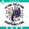 Inside Out 2 Ennui Christmas Everything Is Fine SVG | Moody Christmas Cut Files 3