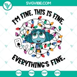 Inside Out 2 Envy Christmas Everything Is Fine SVG | Disney Mood Cut Files