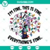 Inside Out 2 Fear Christmas Everything Is Fine SVG | Funny Pixar Cut Files 3