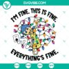 Inside Out 2 Joy Christmas Everything Is Fine SVG | Pixar Holiday Cut Files 3