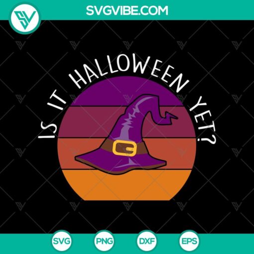 is it halloween yet witch retro sunset svg halloween scary svg halloween svg