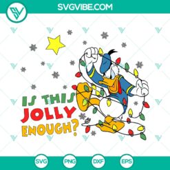Is This Jolly Enough Duck SVG | Funny Holiday Duck Cut Files