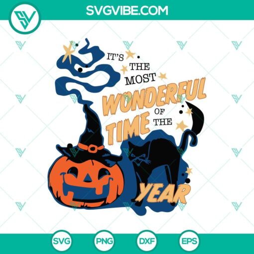 it8217s the most wonderful time of the year svg halloween svg black cat svg