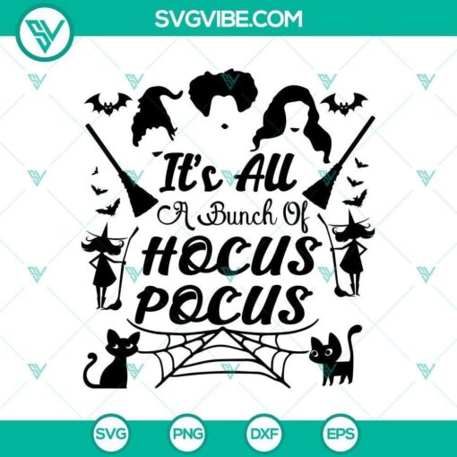 itC3A2s all a bunch of hocus pocus svg halloween svg scary svg horror svg