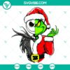 Jack Skellington and Grinch dual character design in SVG, DXF, EPS, and PNG file formats. Ideal for Christmas and Halloween crafts.