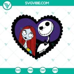 Halloween, SVG Files, The Nightmare Before Christmas SVG, Jack And Sally Couple 17