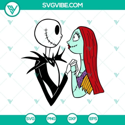 jack and sally handgrip svg jack skellington svg the nightmare before christmas svg halloween svg