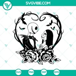 Halloween, SVG Files, The Nightmare Before Christmas SVG, Jack And Sally In 4