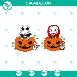 Halloween, SVG Files, The Nightmare Before Christmas SVG, Jack And Sally In 13