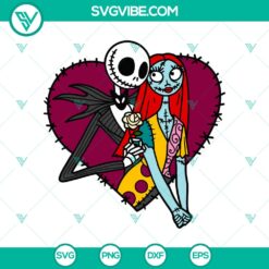 Halloween, SVG Files, The Nightmare Before Christmas SVG, Jack And Sally Love 1