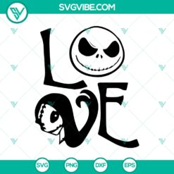 Halloween, SVG Files, The Nightmare Before Christmas SVG, Jack Love Sally SVG, 2