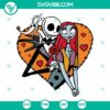 Jack Skellington and Sally in Heart SVG | Nightmare Love Cut Files 2