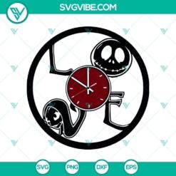Jack Skellington Clock SVG, Nightmare SVG, Halloween SVG