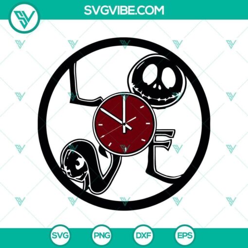 jack skellington clock svg nightmare svg halloween svg