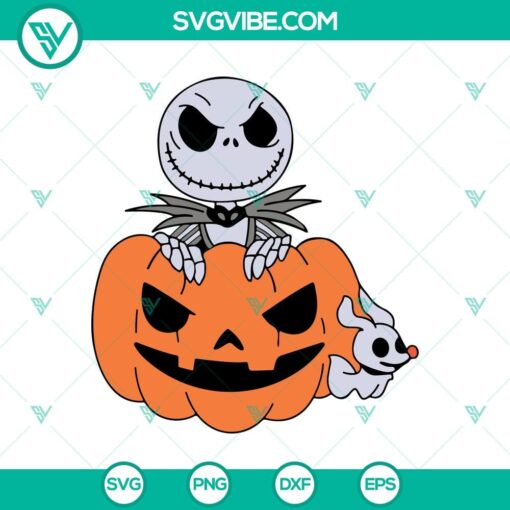 jack skellington in scary pumpkin svg zero ghost svg halloween svg