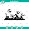 Jack Skellington Nightmare Before Christmas scene SVG featuring Jack balloon. Ideal for Halloween crafts, digital design.