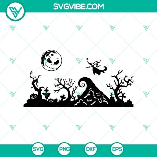 jack skellington nightmare scene svg the nightmare before christmas svg jack ballon svg