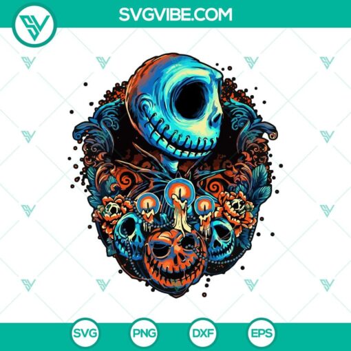 jack skellington pumpkin skull svg the nightmare before svg halloween svg