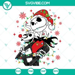 Jack Skellington Santa Christmas SVG | Halloween Christmas Crossover Cut Files
