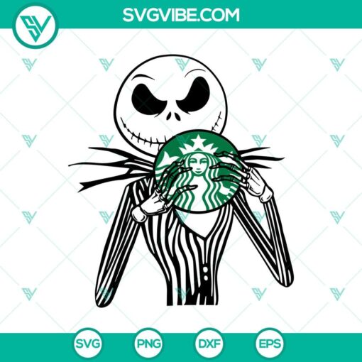 jack skellington starbucks svg halloween svg the nightmare before svg horror svg