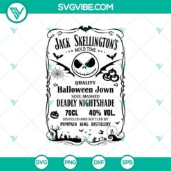 Jack Skellington Whiskey Brewery SVG DXF EPS PNG Cut Files, Halloween SVG File, Halloween Cricut &amp; Silhouette Designs