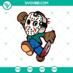 Halloween, SVG Files, Jason Voorhees Chibi SVG, Horror Character SVG, Horror 3