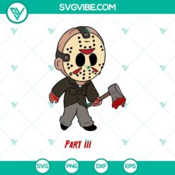 Halloween, SVG Files, Jason Voorhees Chibi SVG, Horror Character SVG, Horror 2