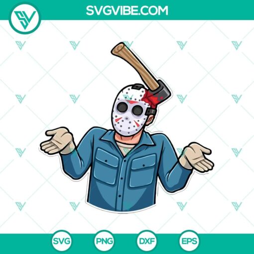 jason voorhees hit in the head with an ax svg jason voorhees svg horror movie svg