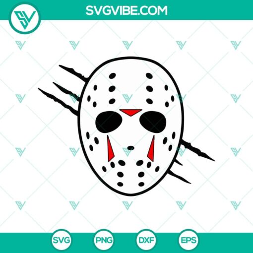 jason voorhees mask svg horror mask svg happy halloween svg