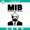 Jason Voorhees MIB SVG - Gruesome horror maniac in black, perfect for Halloween movies theme. Ideal for digital designs.
