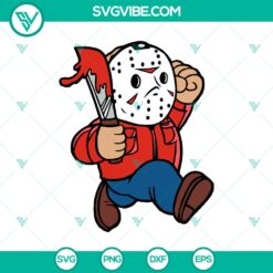 Halloween, SVG Files, Jason Voorhees Chibi SVG, Horror Character SVG, Horror 4