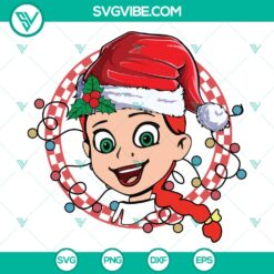 Jessie With Santa Hat SVG DXF EPS PNG Files