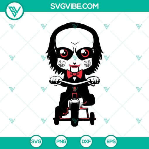 jig saw red blood svg horror movie svg ride bicycle svg halloween svg