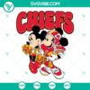 Kansas City Chiefs Mickey Minnie SVG - Disney football fan cut files with team logo, ideal for crafting projects.