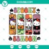 Kawaii Kitty Spooky Season Halloween SVG design for Cricut & Silhouette with Halloween elements in SVG, DXF, EPS, and PNG cut files.