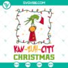 KC Football Grinchy Trophy SVG for Kansas City Christmas celebrations, holiday-themed cut files for festivities.