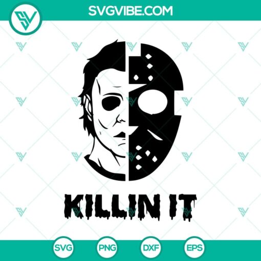 killin it svg jason and michael svg horror characters svg