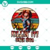 Killin' It Since 1988 SVG featuring Chucky from Child's Play and other horror characters, ideal for Halloween projects.
