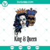 King and Queen horror Halloween SVG with scary design for digital products