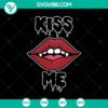 Halloween SVG design with "Kiss Me" and "Scary" text, perfect for October 31 projects.