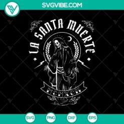 La Santa Muerte SVG, Skeleton God SVG, Scary SVG