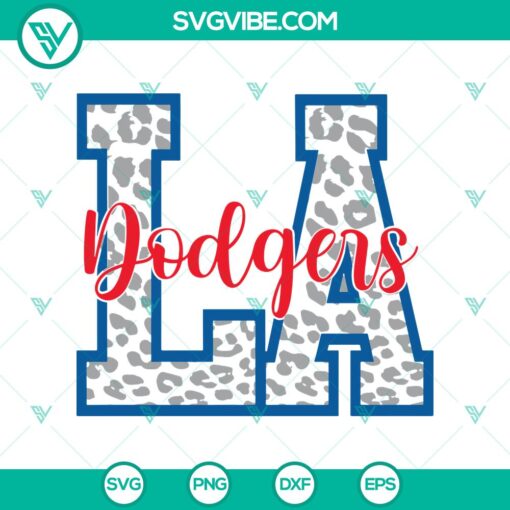 leopard la dodgers svg cheetah la dodgers svg los angeles dodgers svg