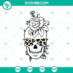 Halloween, Skull SVG, SVG Files, Leopard Sunglasses Skull SVG, Skull SVG, 2