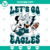 Let’s Go Eagles Minnie Daisy SVG | Disney Football Fan Cut Files 3